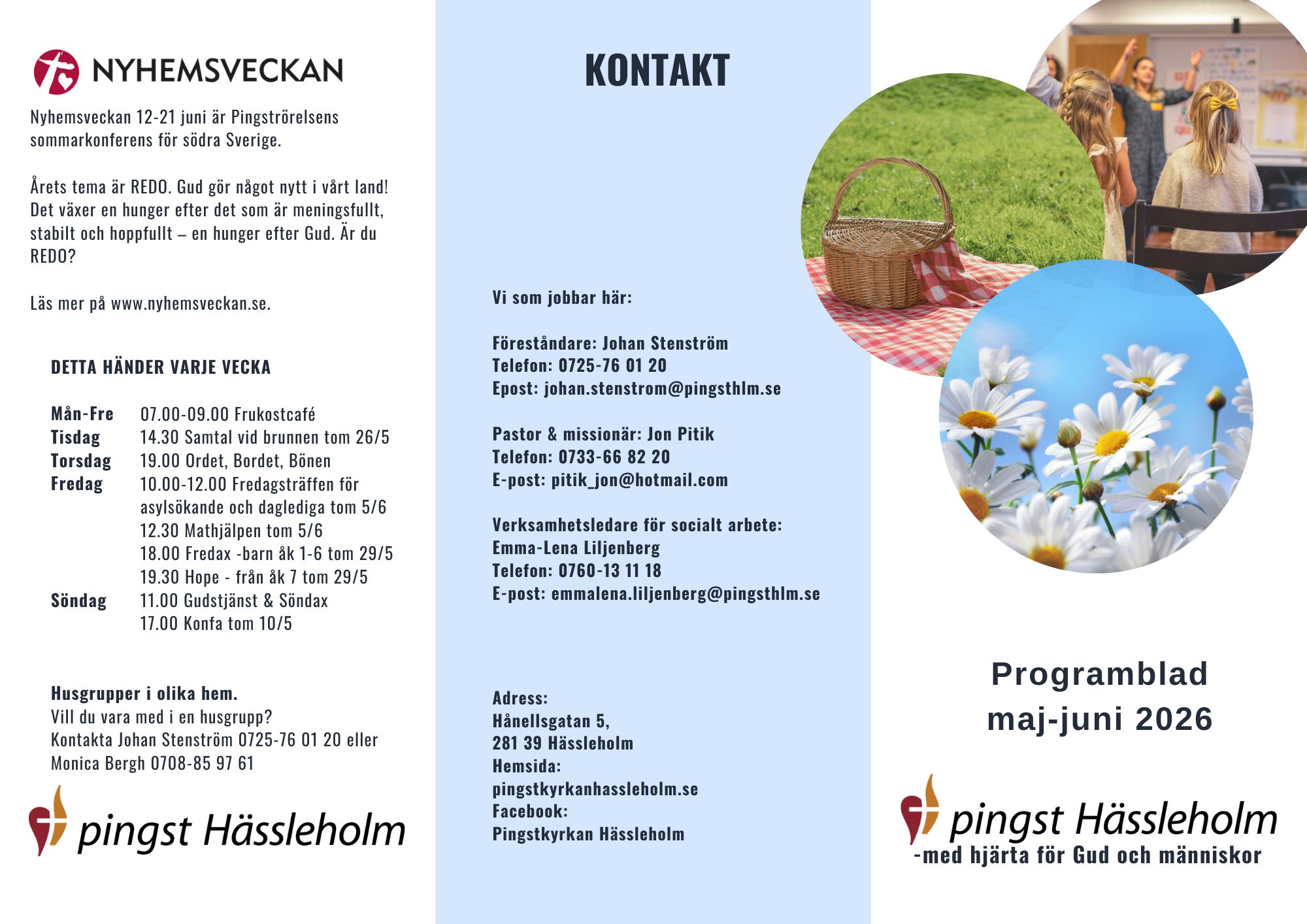 Församlingsblad maj–juni 2026, sida 1